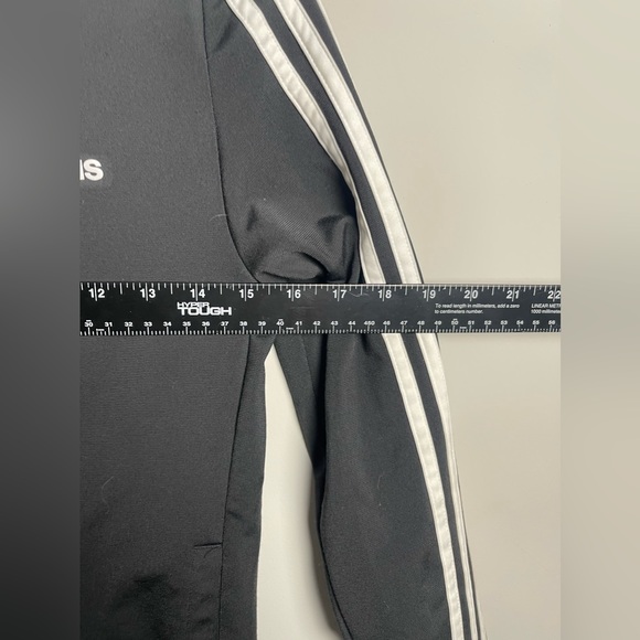 Adidas 3 Stripe Black/White Track Jacket Women’s Size XS - Picture 4 of 8